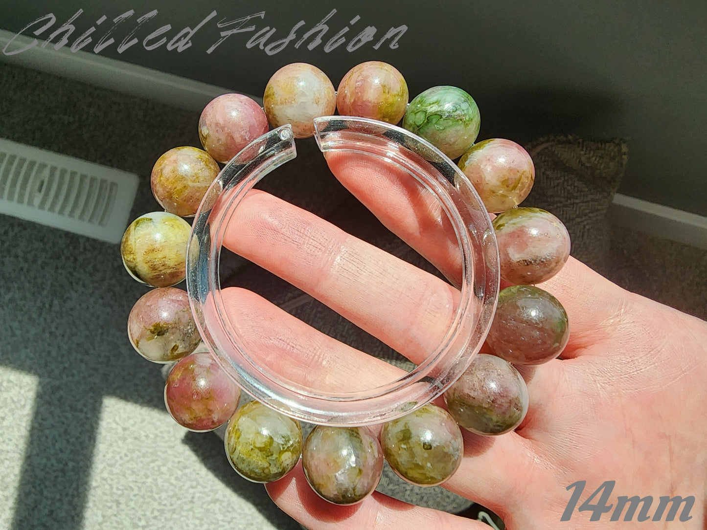 [Bracelet] Watermelon Tourmaline Bracelet