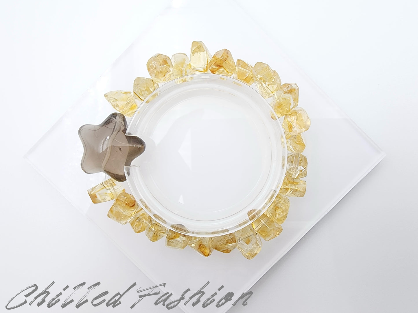 [Bracelet] Amethyst or Citrine Chip Bracelet