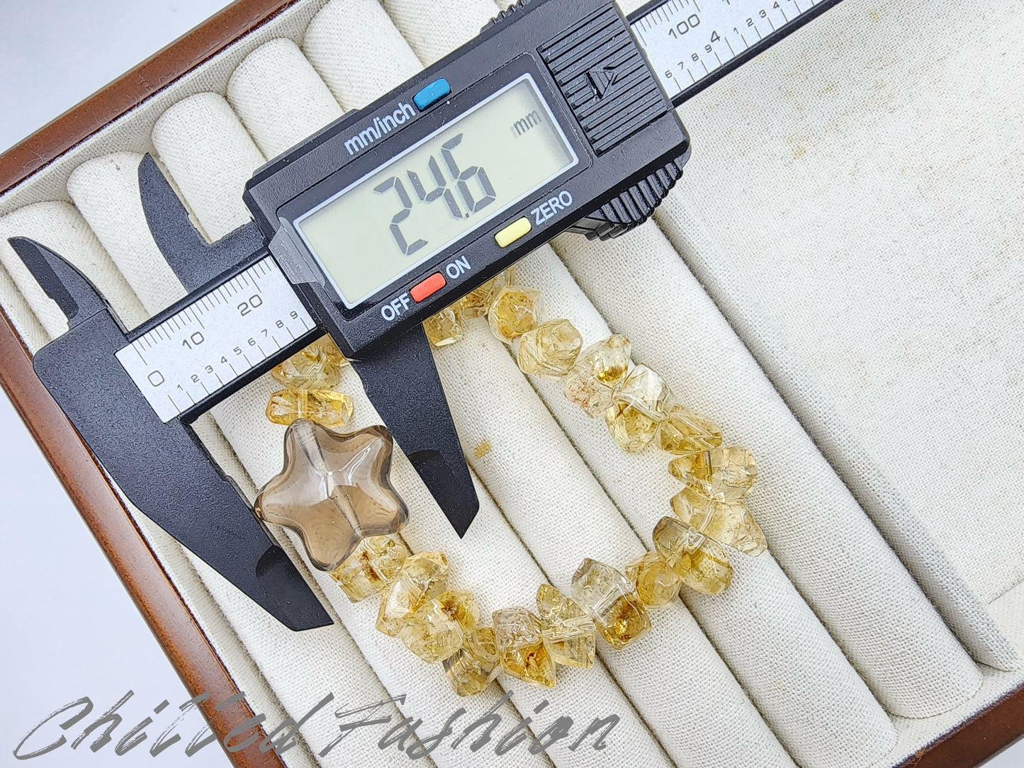 [Bracelet] Amethyst or Citrine Chip Bracelet