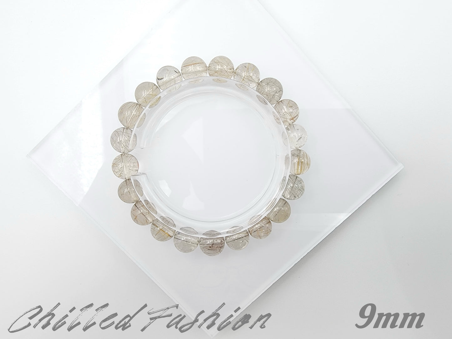 [Bracelet] Natural Rutilated Quartz Bracelet