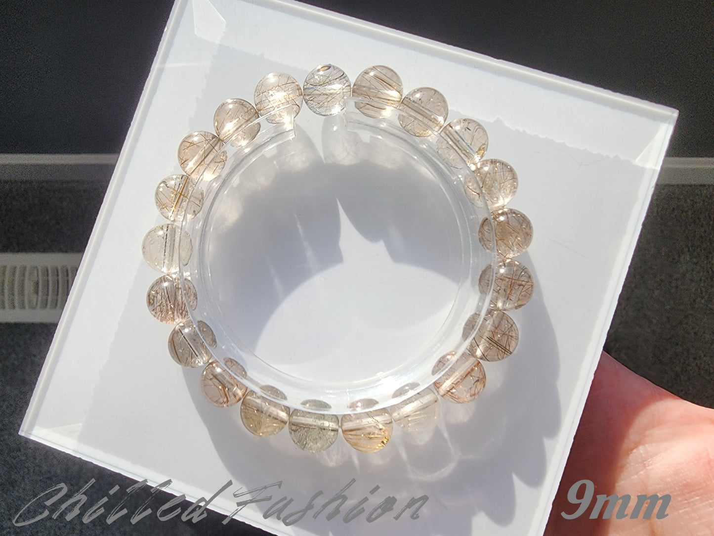 [Bracelet] Natural Rutilated Quartz Bracelet