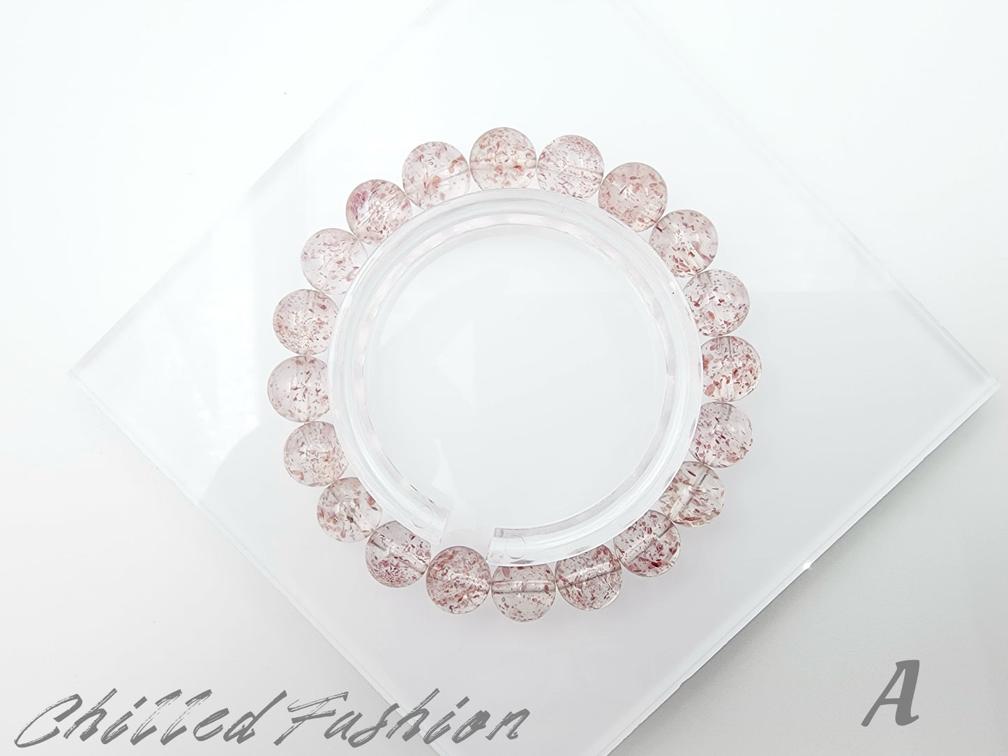 [Bracelet] 9mm Natural Strawberry Quartz Bracelet