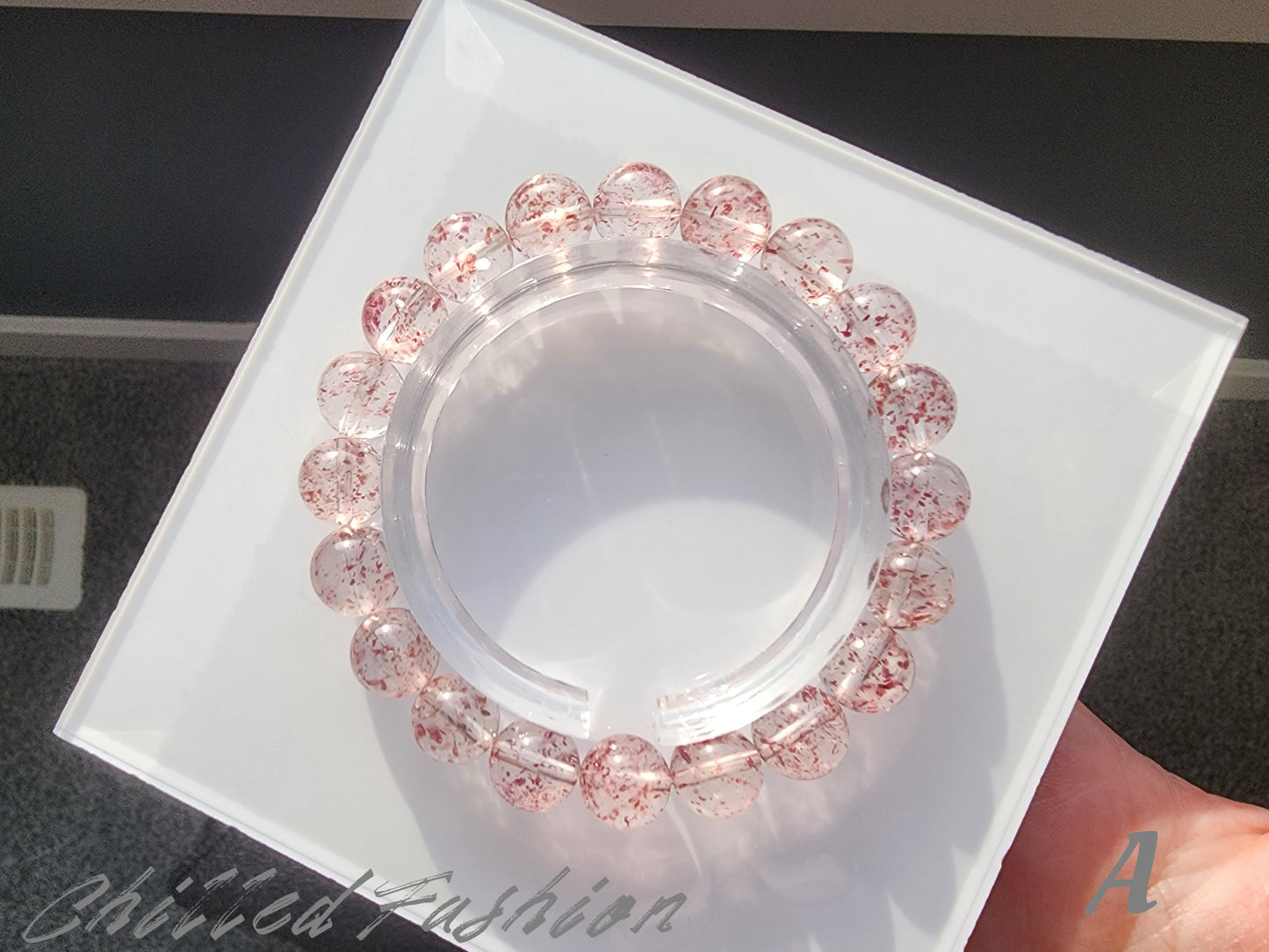 [Bracelet] 9mm Natural Strawberry Quartz Bracelet