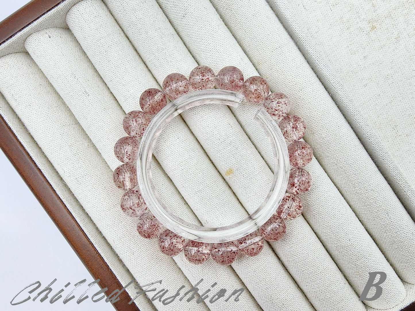 [Bracelet] 9mm Natural Strawberry Quartz Bracelet