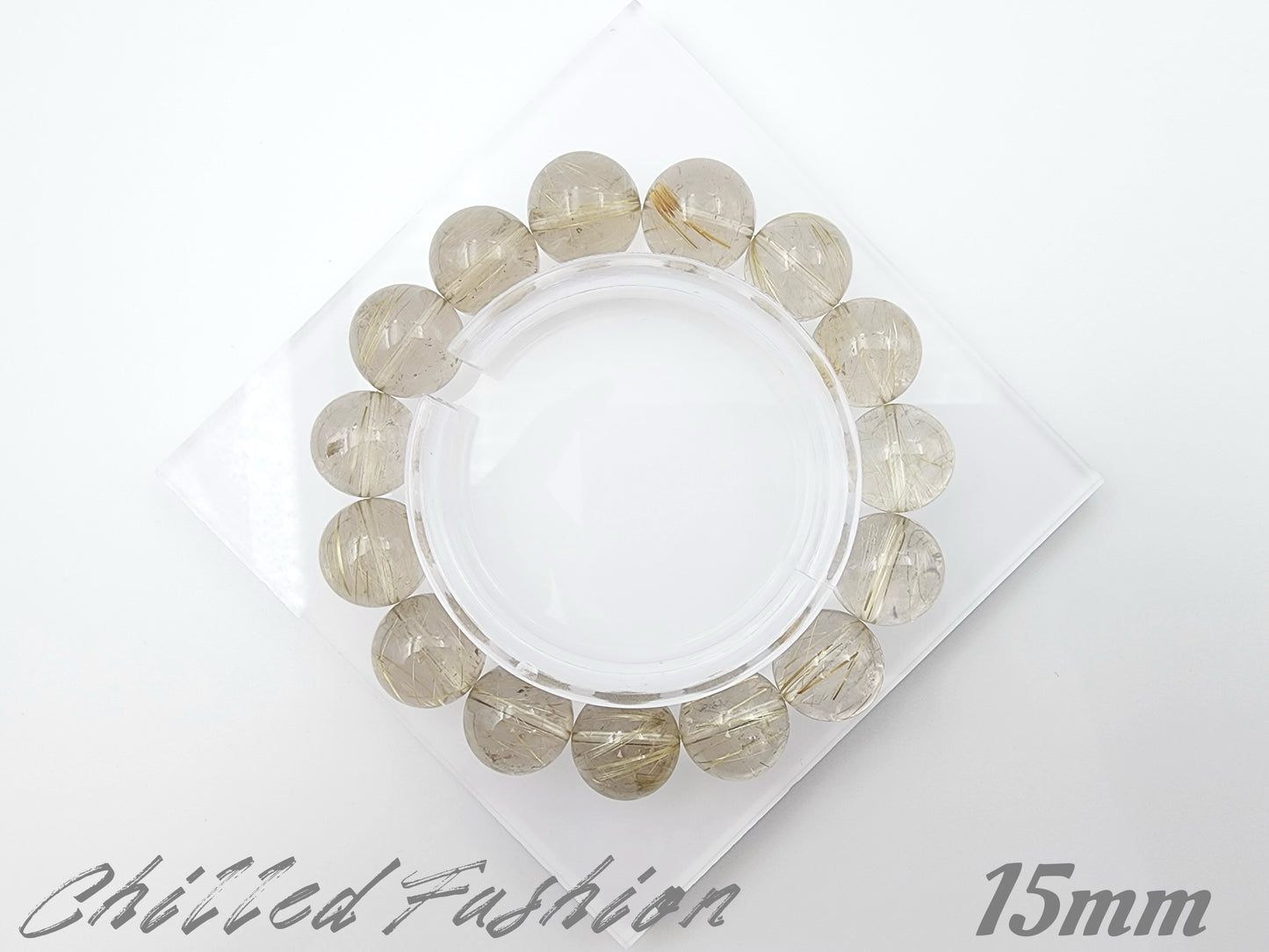[Bracelet] Golden Rutilated Quartz Bracelet