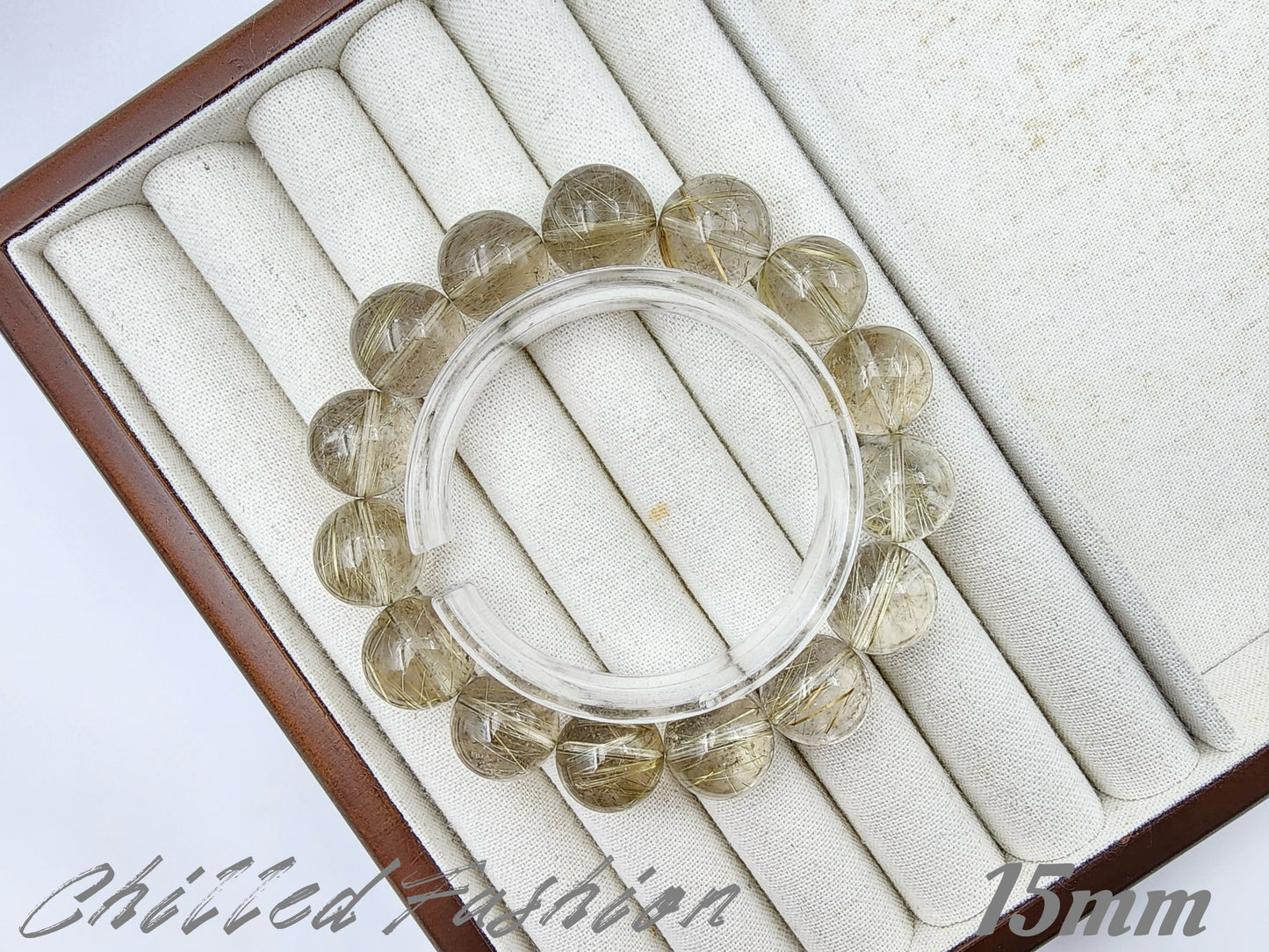 [Bracelet] Golden Rutilated Quartz Bracelet