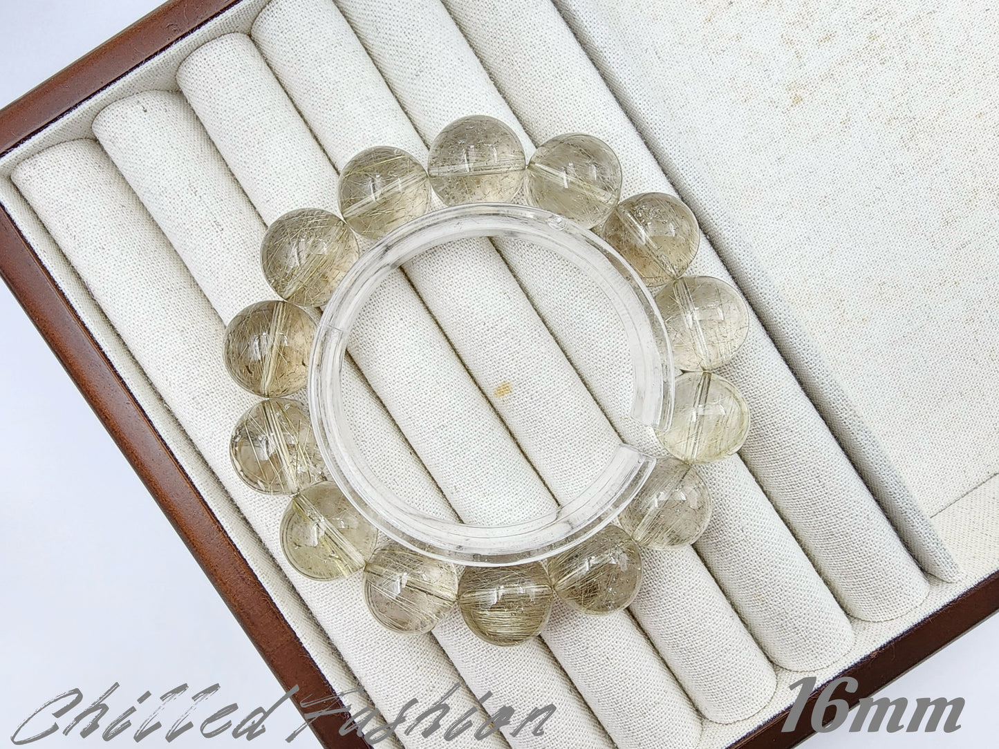 [Bracelet] Golden Rutilated Quartz Bracelet