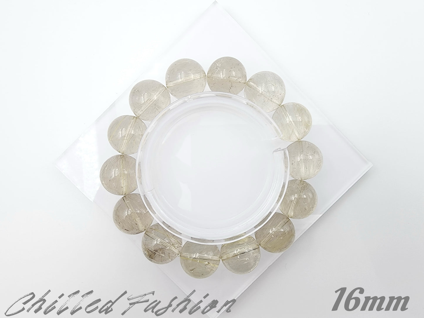 [Bracelet] Golden Rutilated Quartz Bracelet