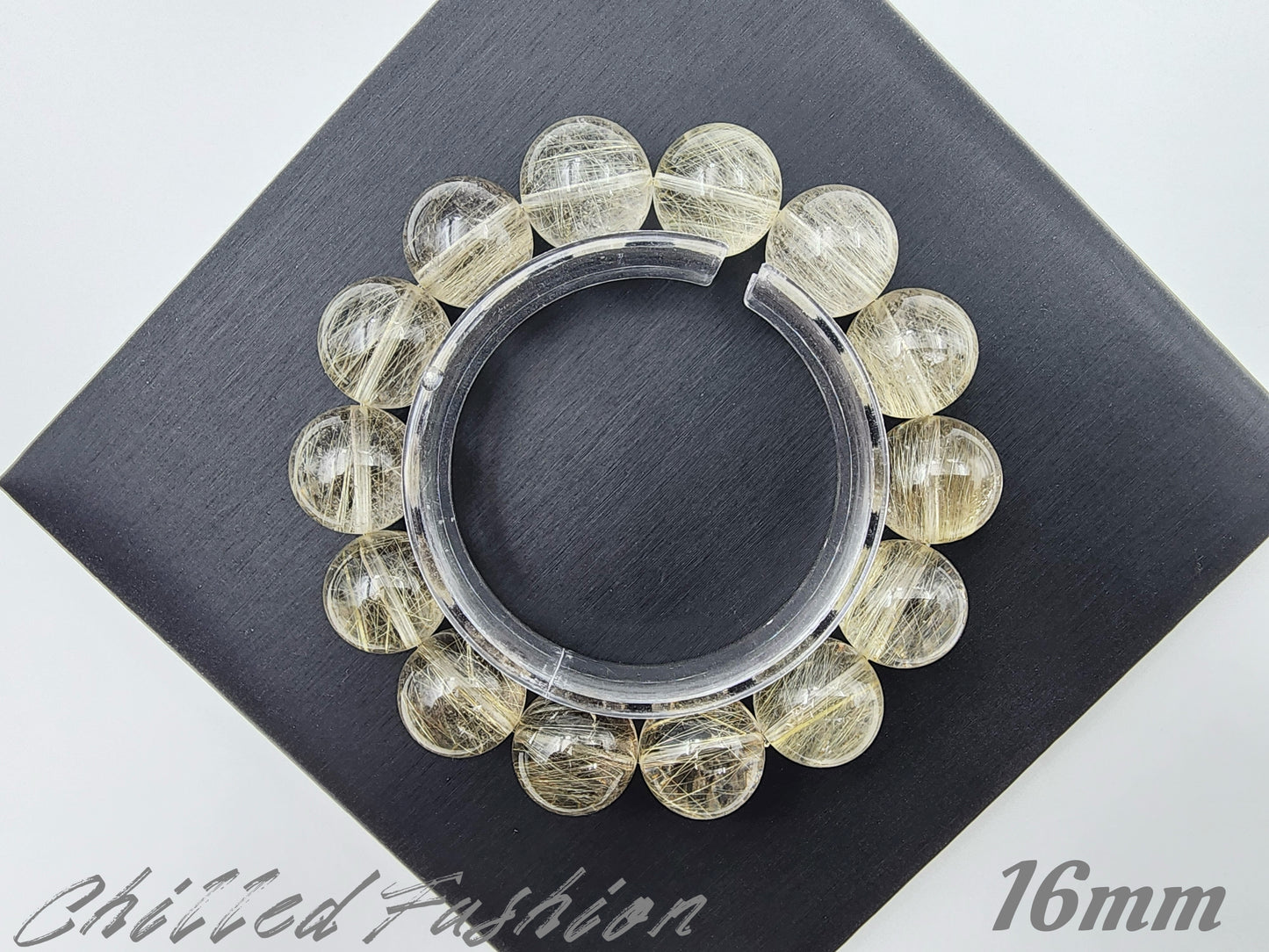 [Bracelet] Golden Rutilated Quartz Bracelet