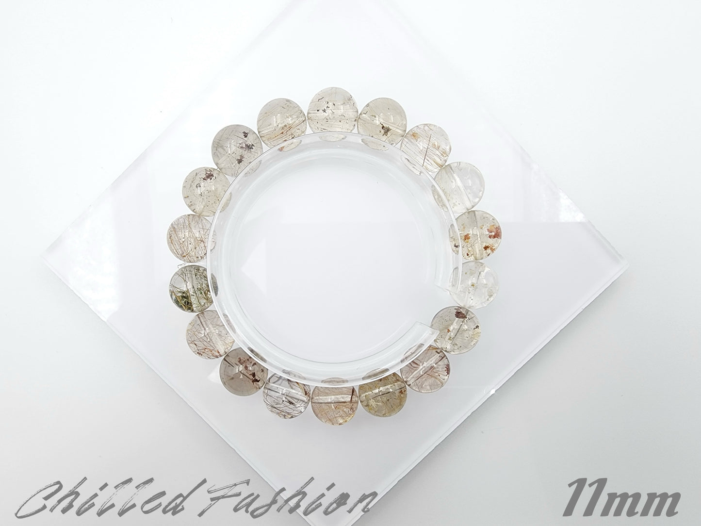 [Bracelet] Rutilated Phantom Quartz Bracelet