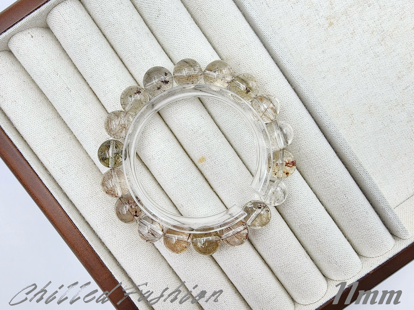 [Bracelet] Rutilated Phantom Quartz Bracelet