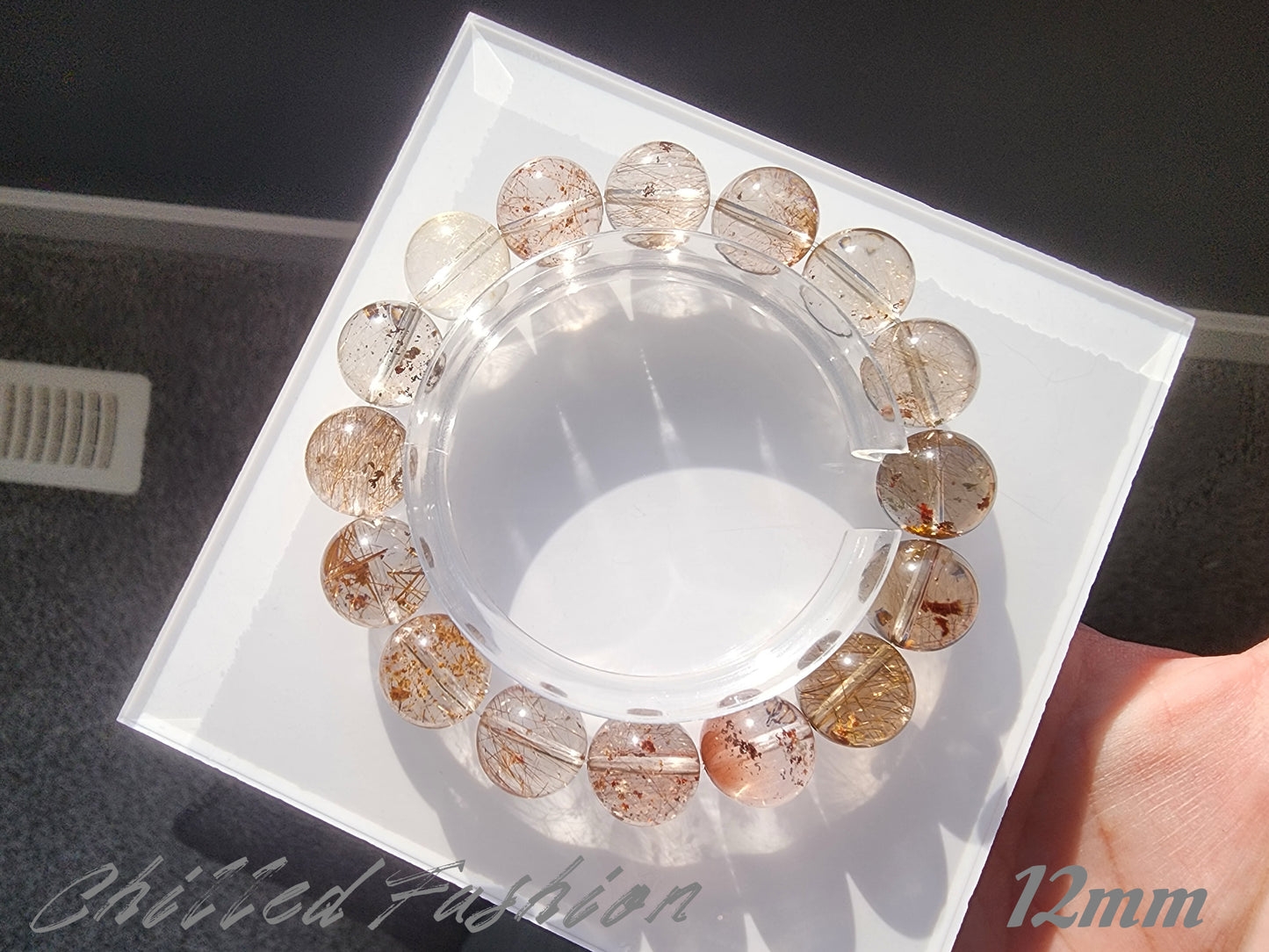 [Bracelet] Rutilated Phantom Quartz Bracelet
