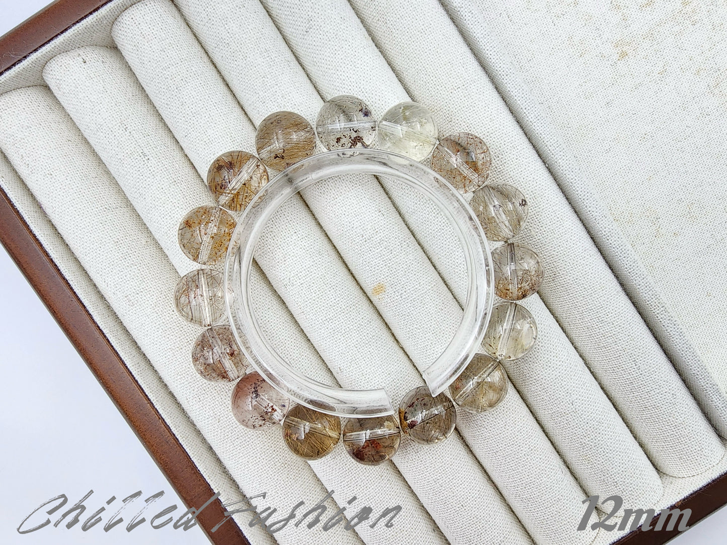 [Bracelet] Rutilated Phantom Quartz Bracelet