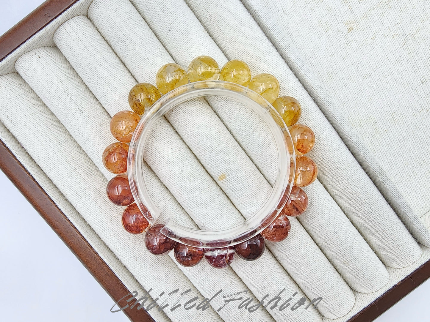 [Bracelet] 11mm Gradient Hematoid Quartz Bracelet