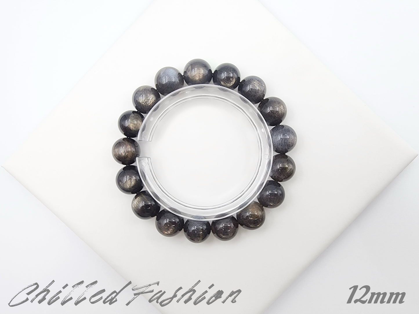 [Bracelet] Sri Lankan Black Gold Skeletal Sunstone Bracelet