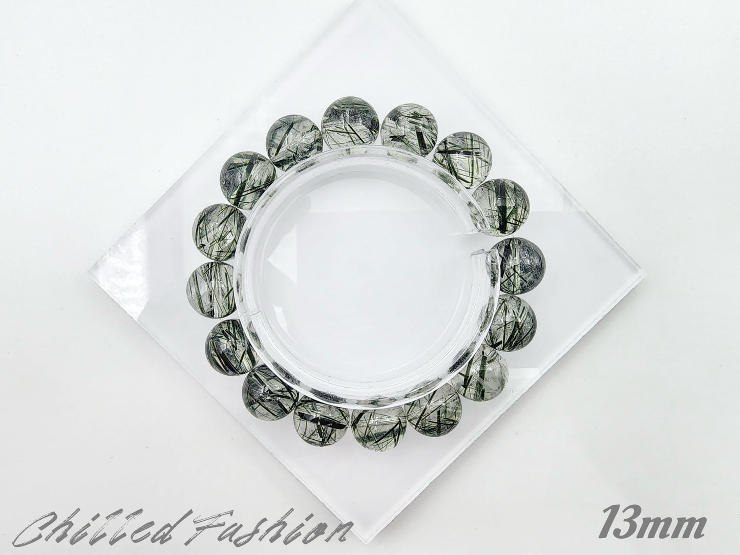 [Bracelet] Brazilian Green Rutilated Quartz Bracelet