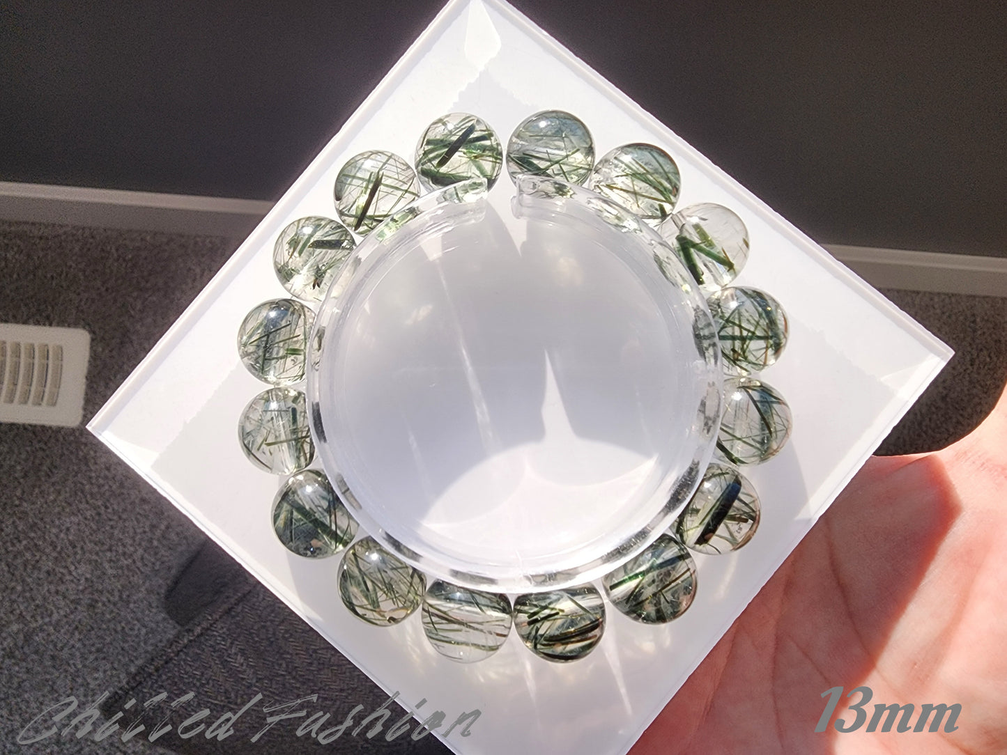 [Bracelet] Brazilian Green Rutilated Quartz Bracelet
