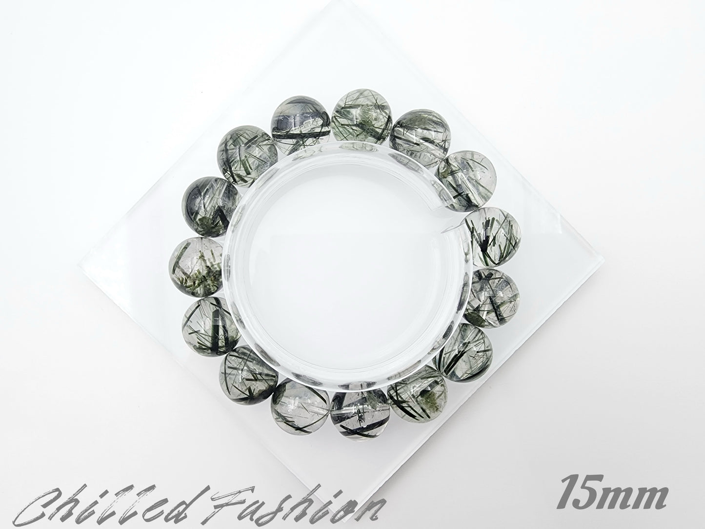 [Bracelet] Brazilian Green Rutilated Quartz Bracelet