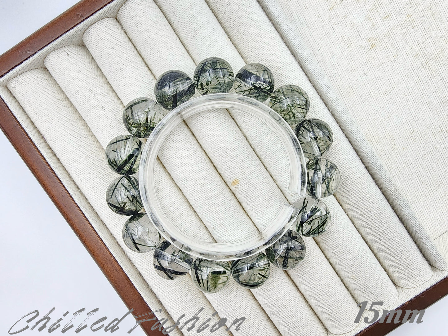 [Bracelet] Brazilian Green Rutilated Quartz Bracelet
