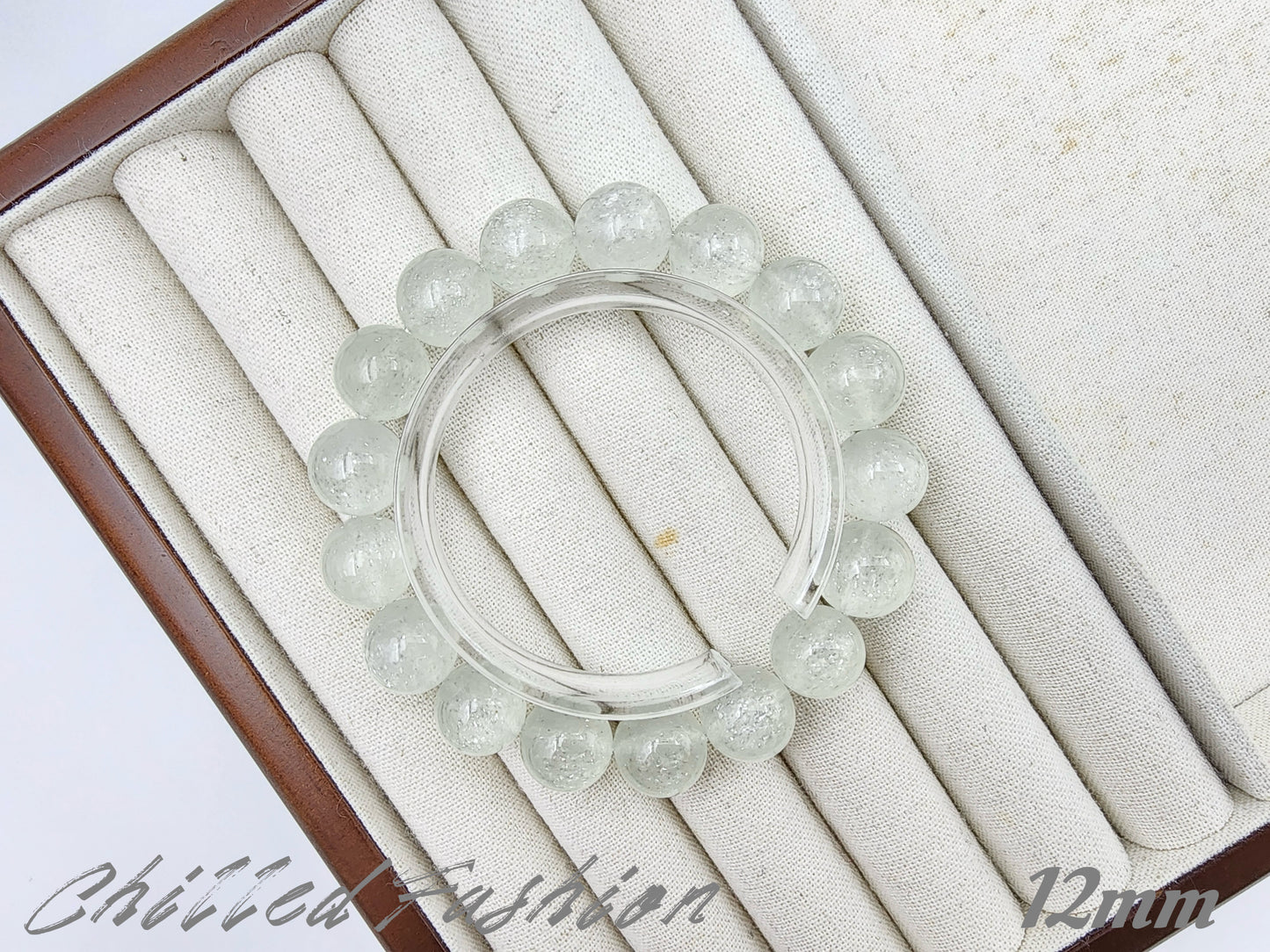 [Bracelet] Sparkly White Strawberry Quartz Bracelet