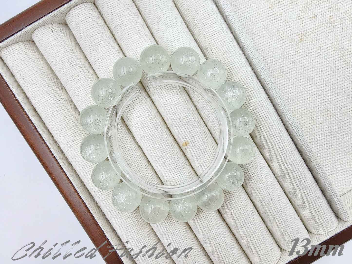 [Bracelet] Sparkly White Strawberry Quartz Bracelet