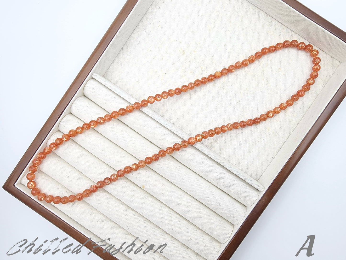 [Bracelet] 6mm Triple Wrap Golden Sunstone Bracelet