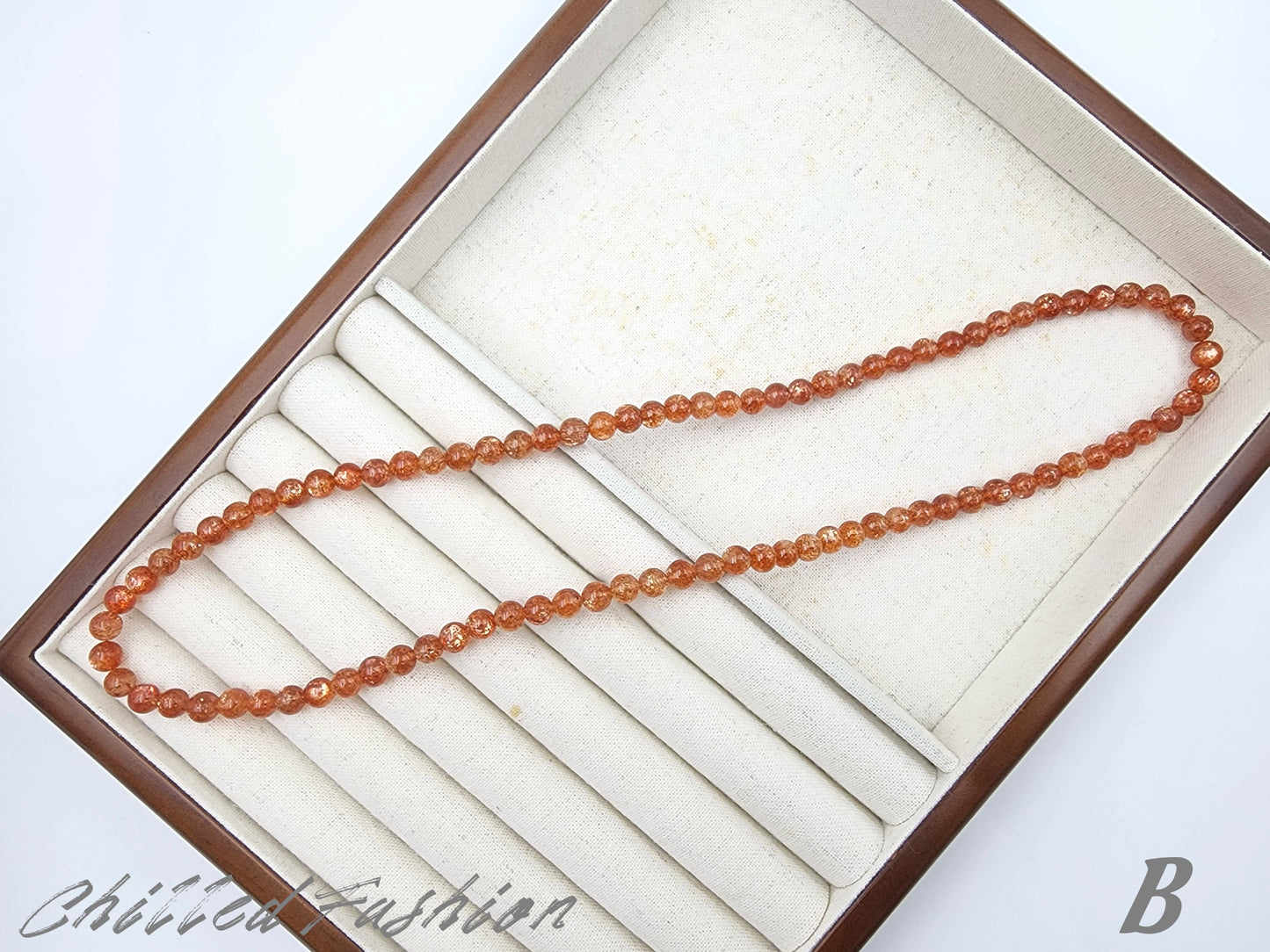 [Bracelet] 6mm Triple Wrap Golden Sunstone Bracelet