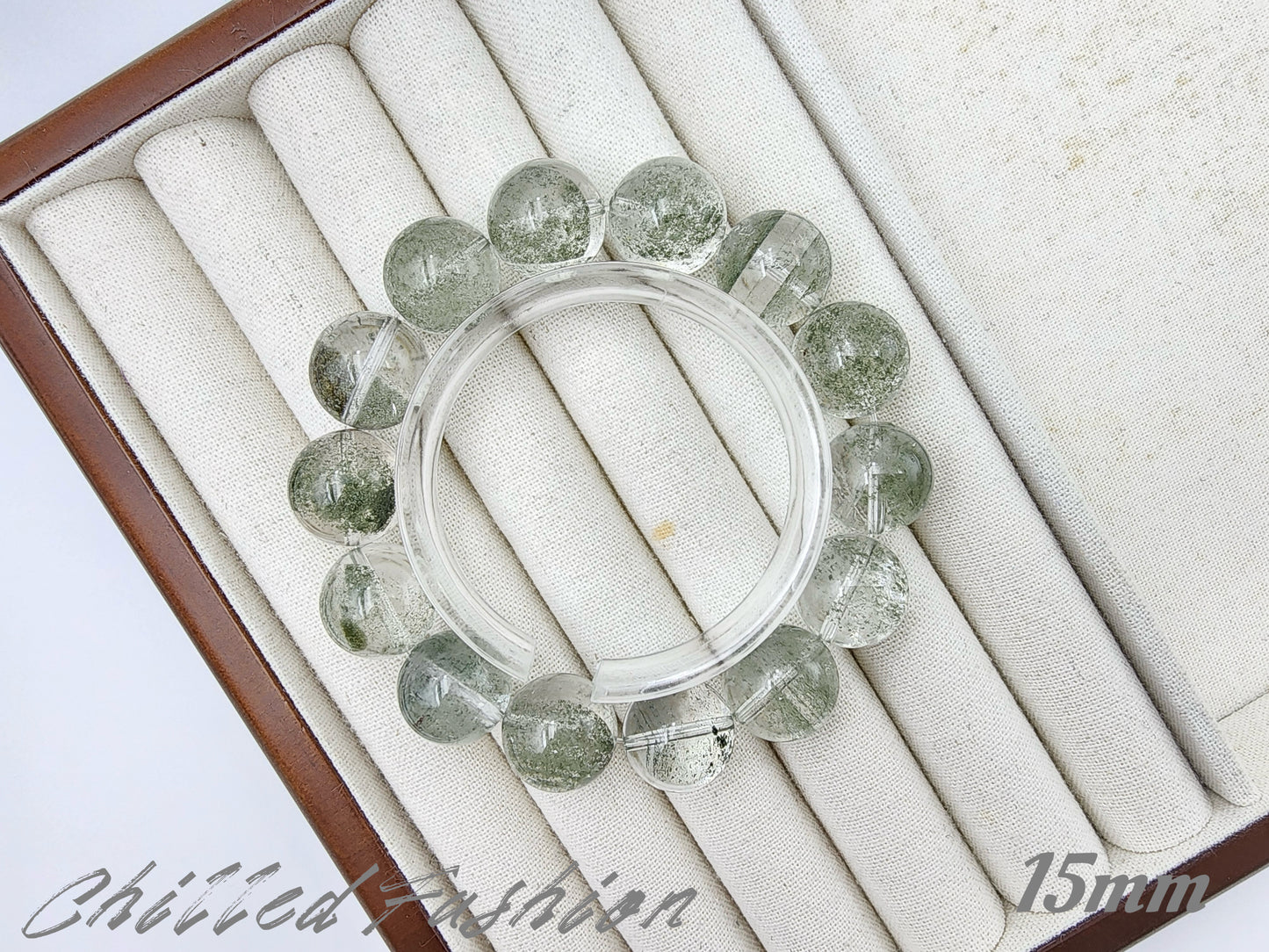 [Bracelet] Natural Starry Green Phantom Quartz Bracelet