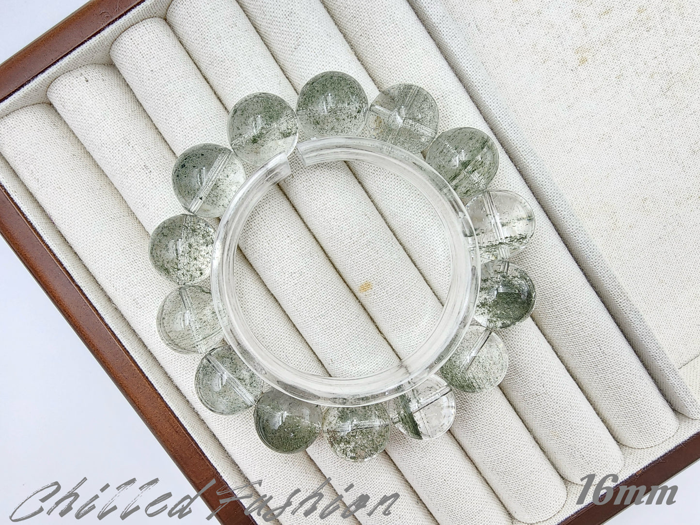 [Bracelet] Natural Starry Green Phantom Quartz Bracelet