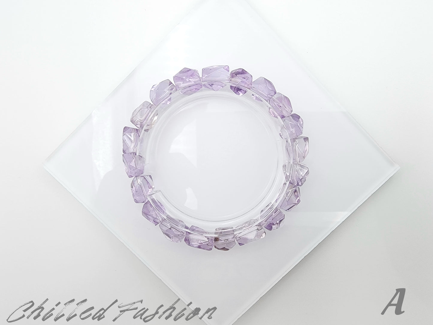 [Bracelet] Faceted Amethyst Bracelet