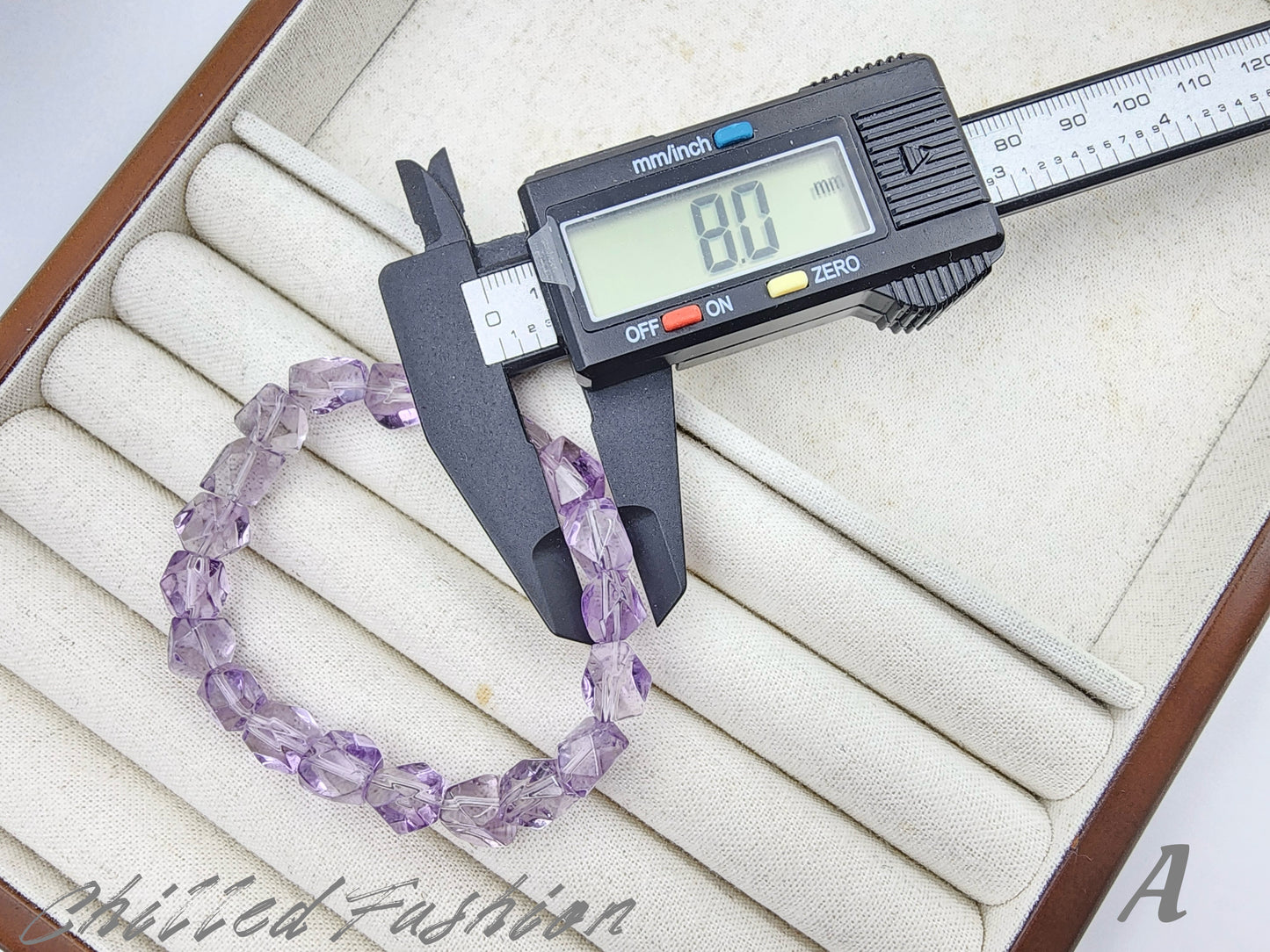 [Bracelet] Faceted Amethyst Bracelet