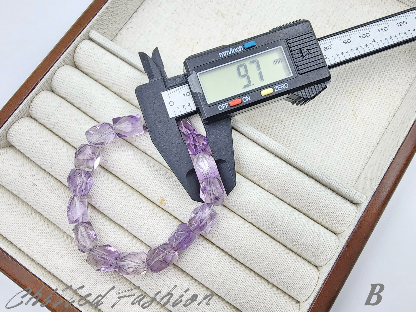 [Bracelet] Faceted Amethyst Bracelet