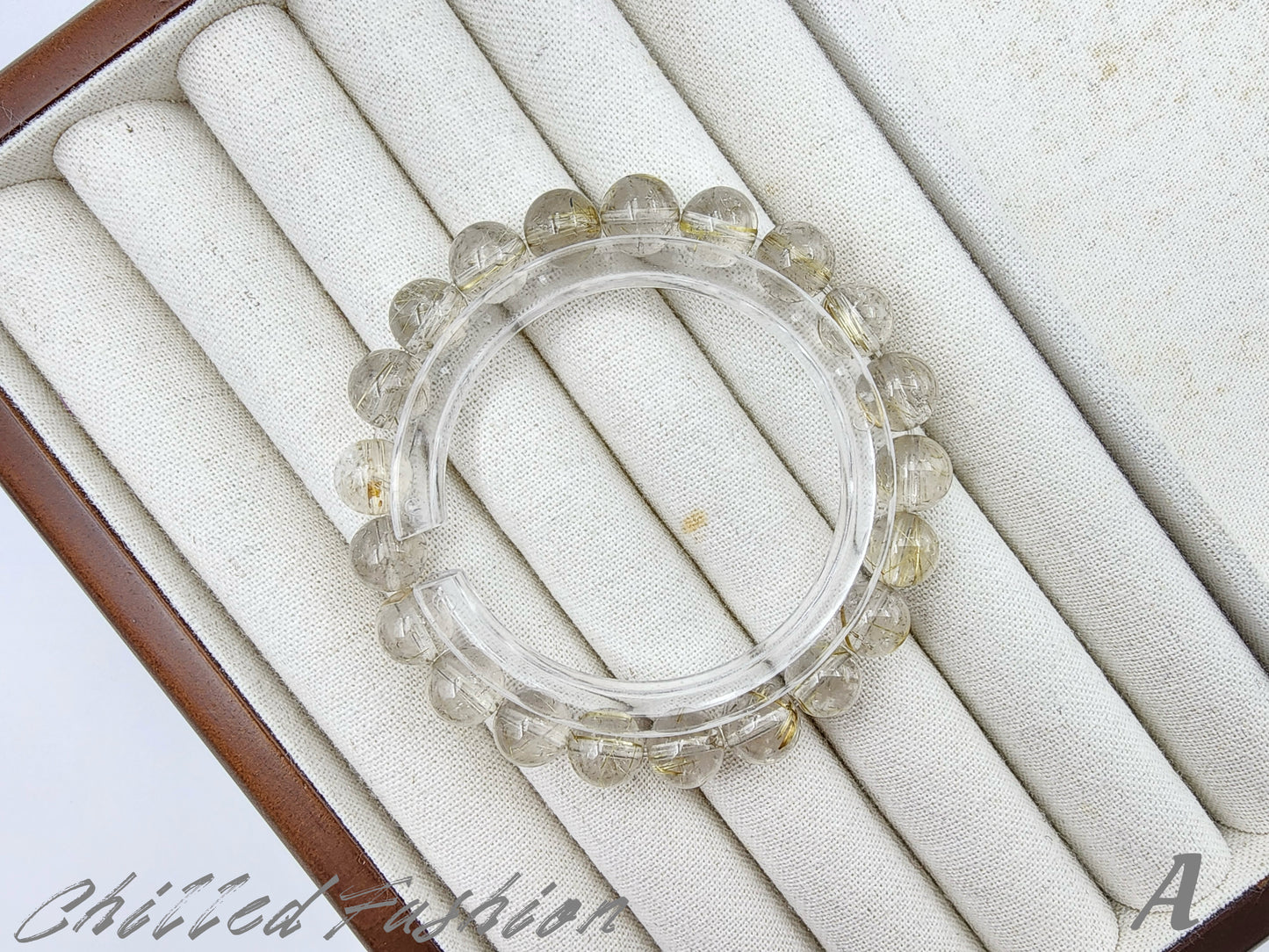 [Bracelet] 9mm Golden Rutilated Quartz Bracelet