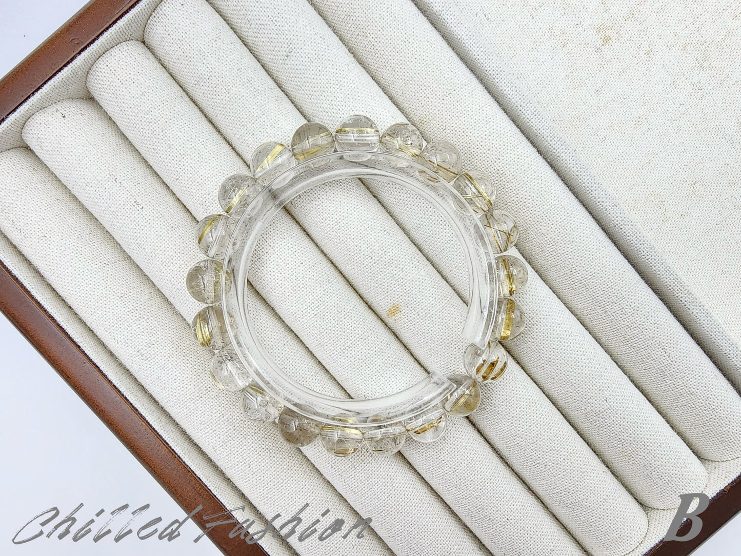 [Bracelet] 9mm Golden Rutilated Quartz Bracelet