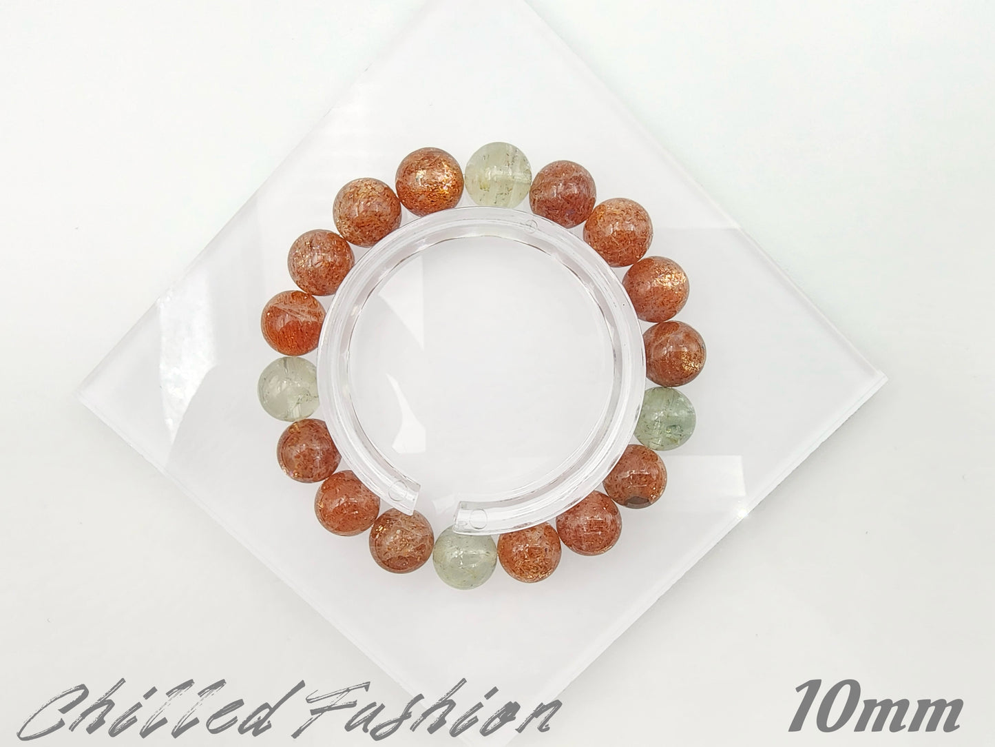 [Bracelet] Arusha Bracelet with Golden Sunstone and Green Beryl