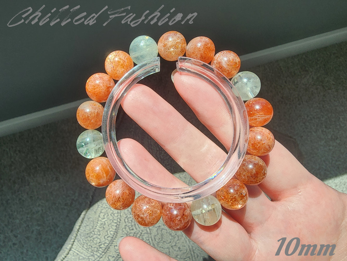 [Bracelet] Arusha Bracelet with Golden Sunstone and Green Beryl