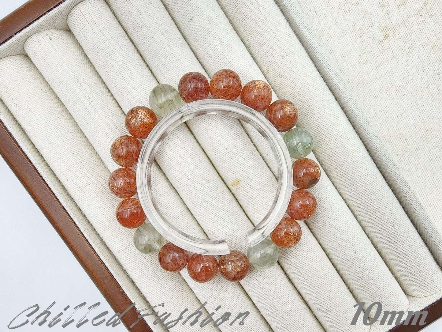 [Bracelet] Arusha Bracelet with Golden Sunstone and Green Beryl