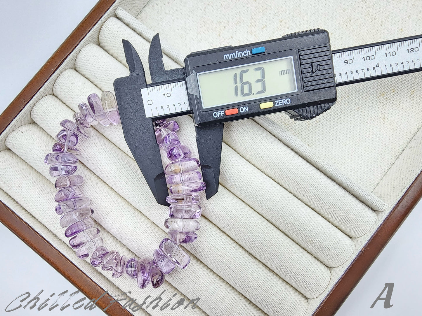[Bracelet] Natural Bolivian Amethyst Chip Bracelet
