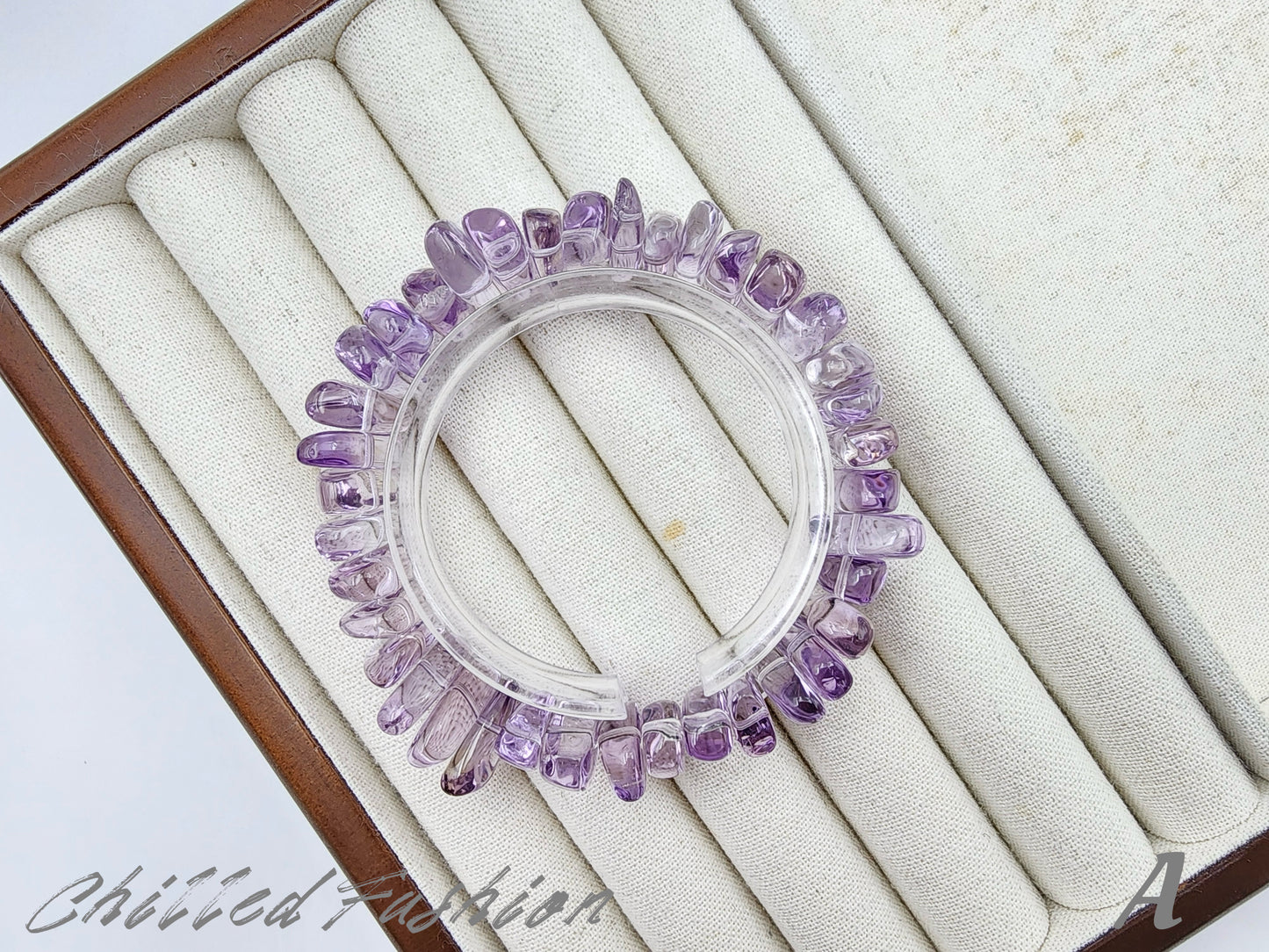 [Bracelet] Natural Bolivian Amethyst Chip Bracelet