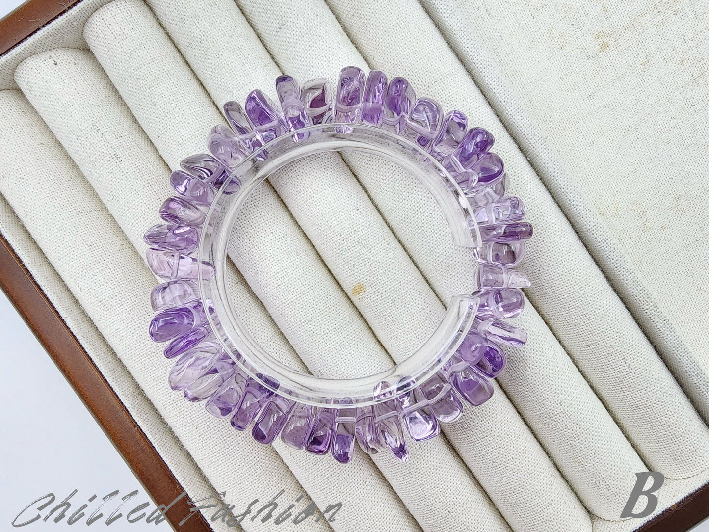 [Bracelet] Natural Bolivian Amethyst Chip Bracelet