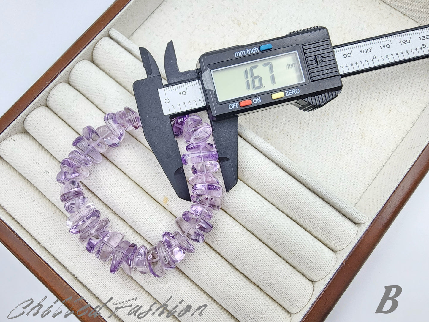 [Bracelet] Natural Bolivian Amethyst Chip Bracelet