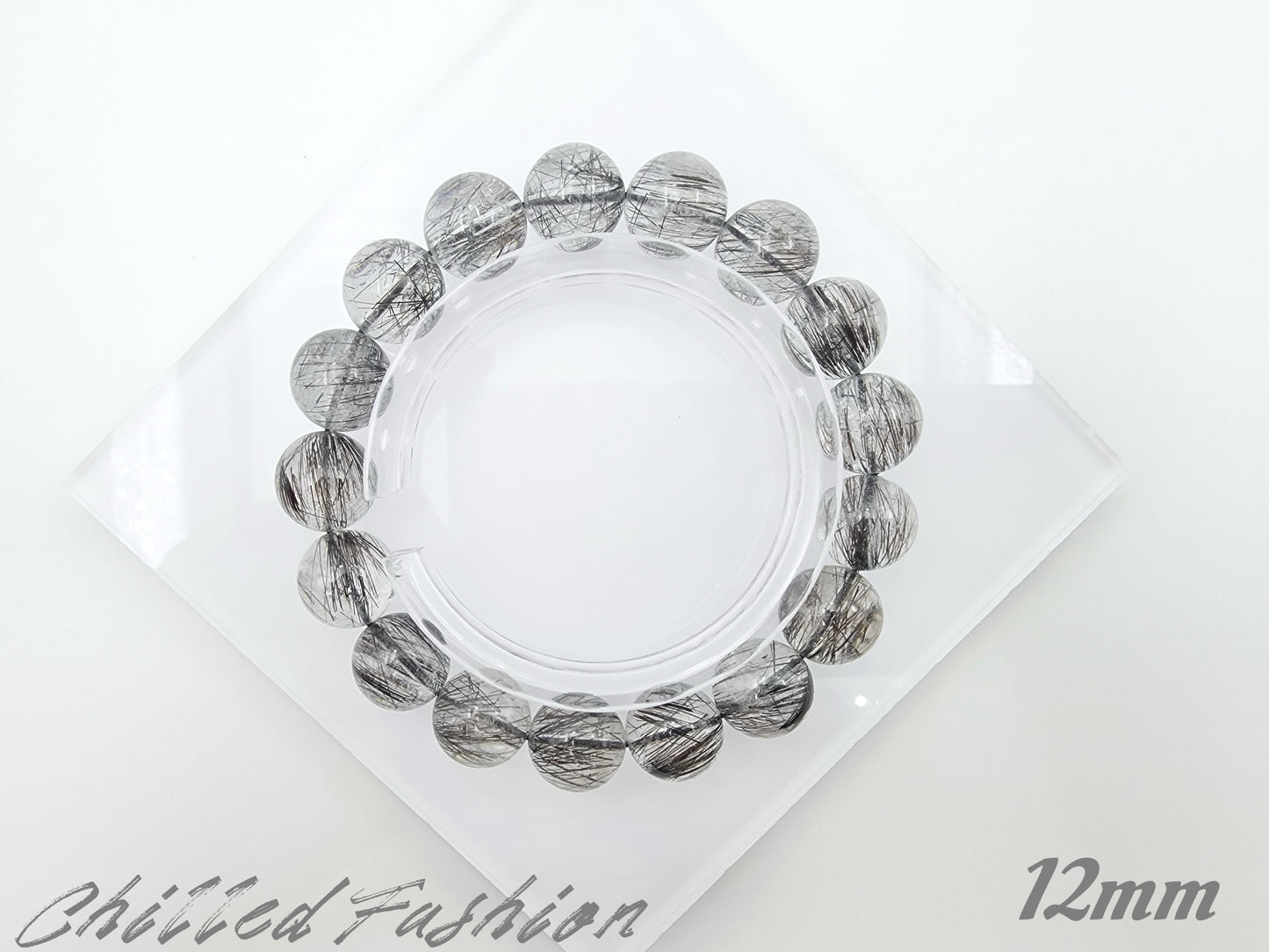 [Bracelet] Lace Black Rutilated Quartz Bracelet