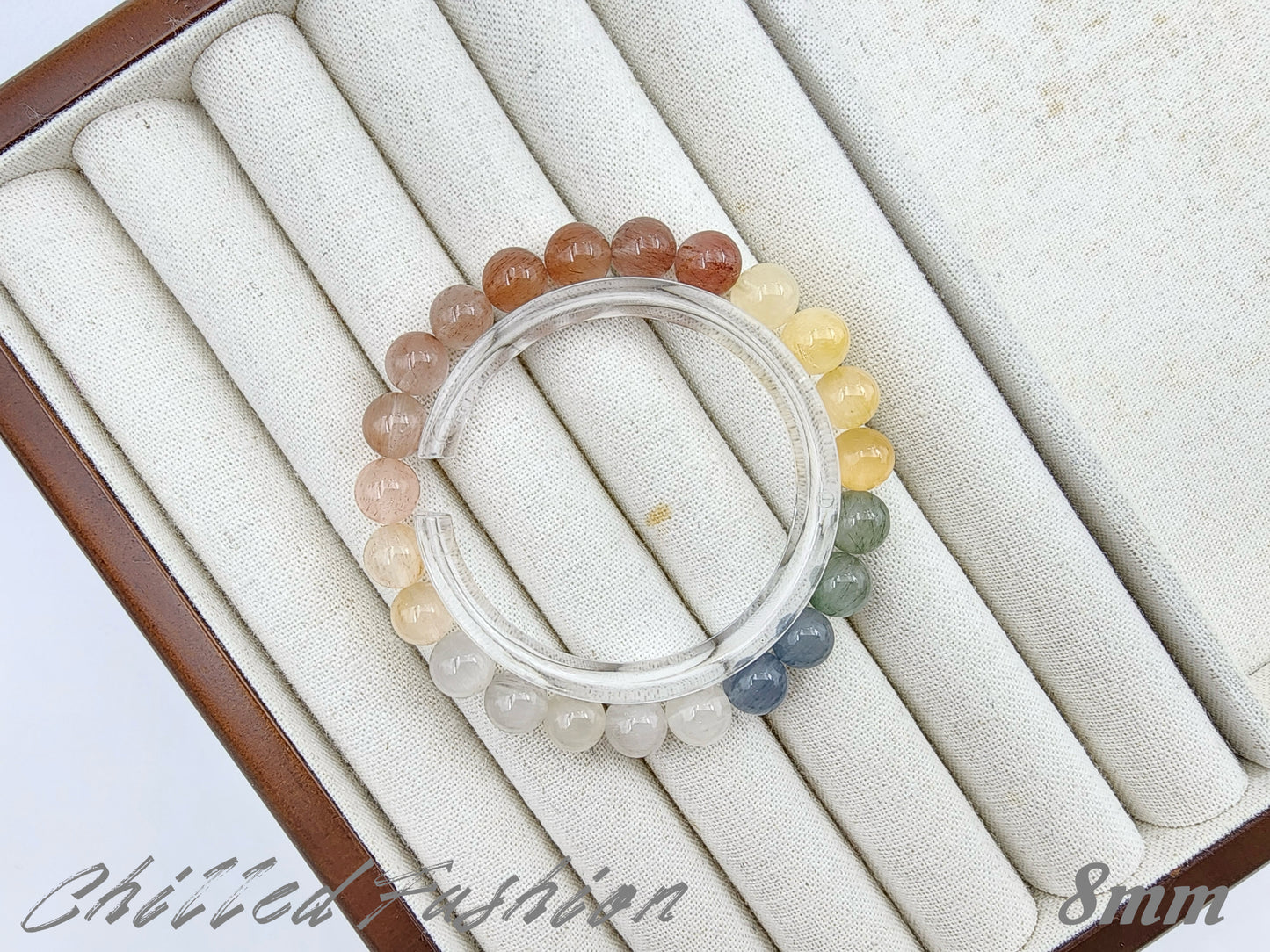 [Bracelet] Rainbow Rabbit Hair Quartz Bracelet