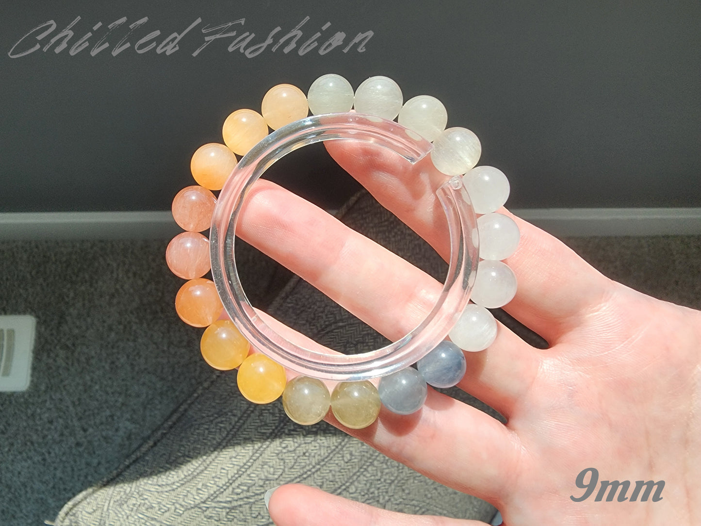 [Bracelet] Rainbow Rabbit Hair Quartz Bracelet