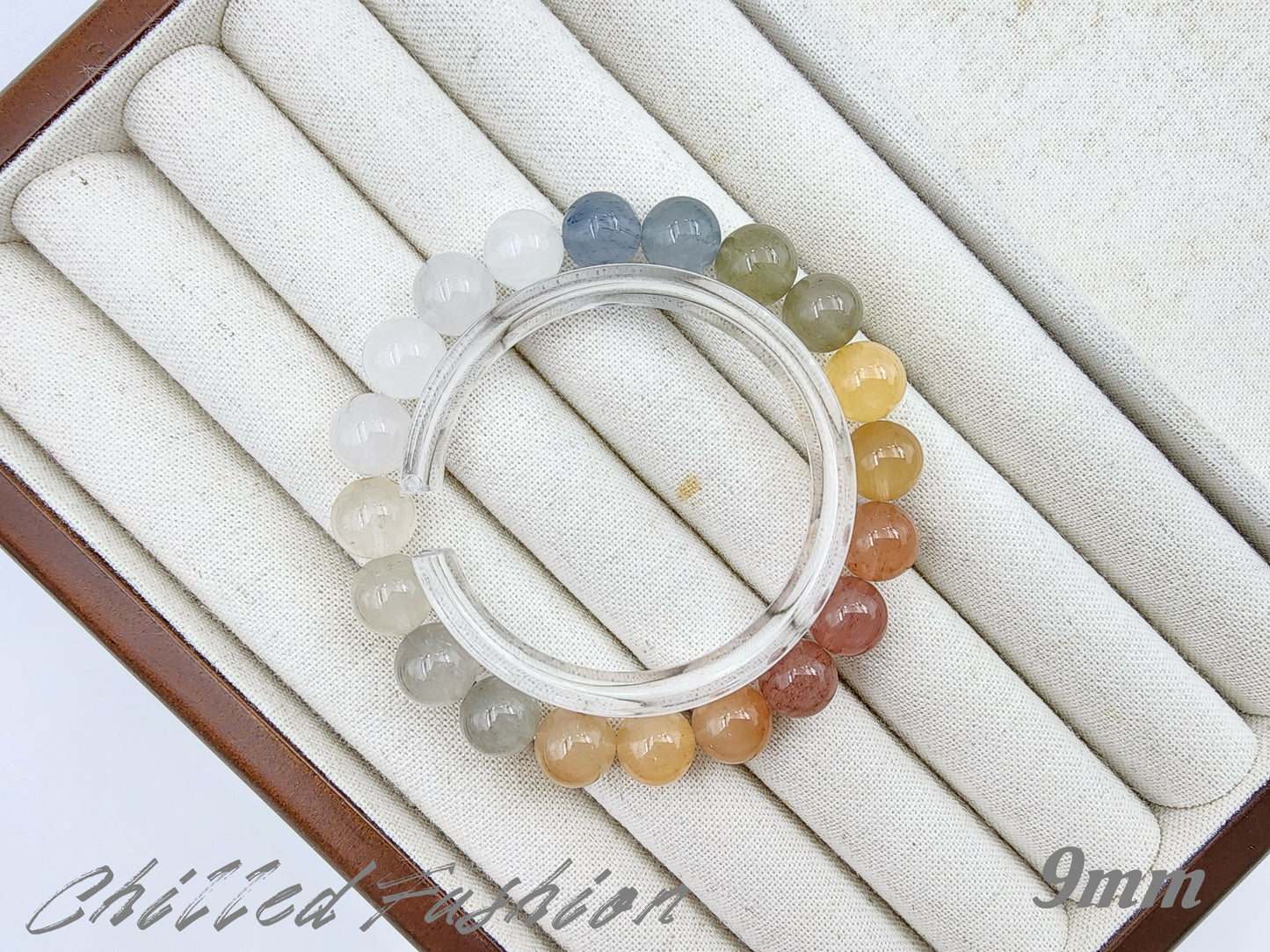 [Bracelet] Rainbow Rabbit Hair Quartz Bracelet