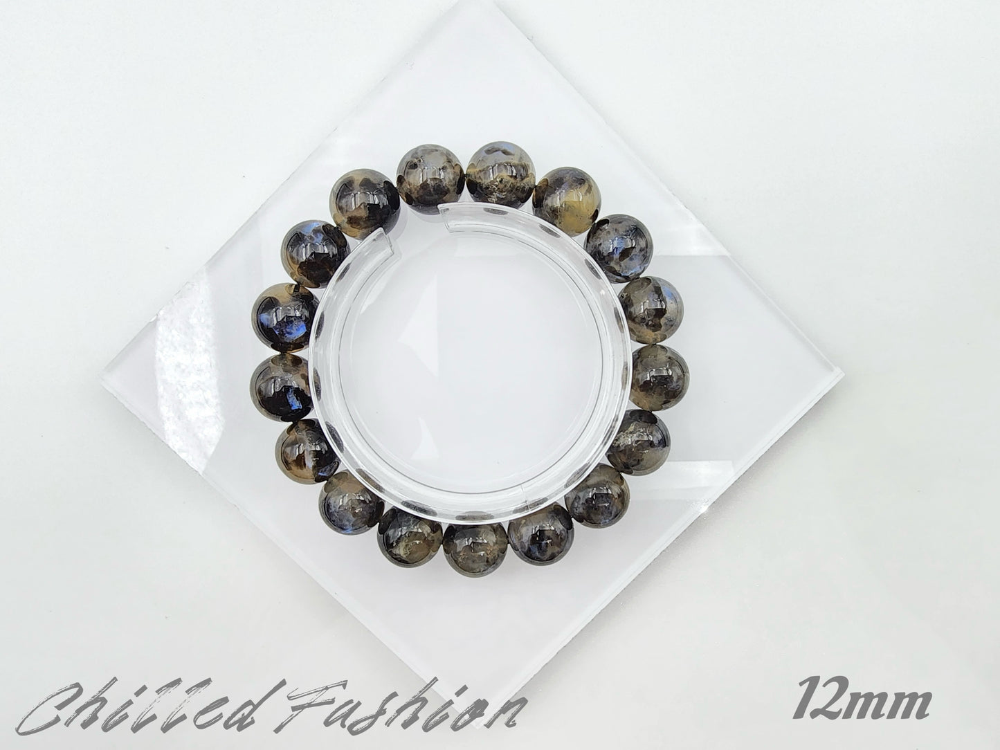 [Bracelet] Blue Flash Moonstone Bracelet