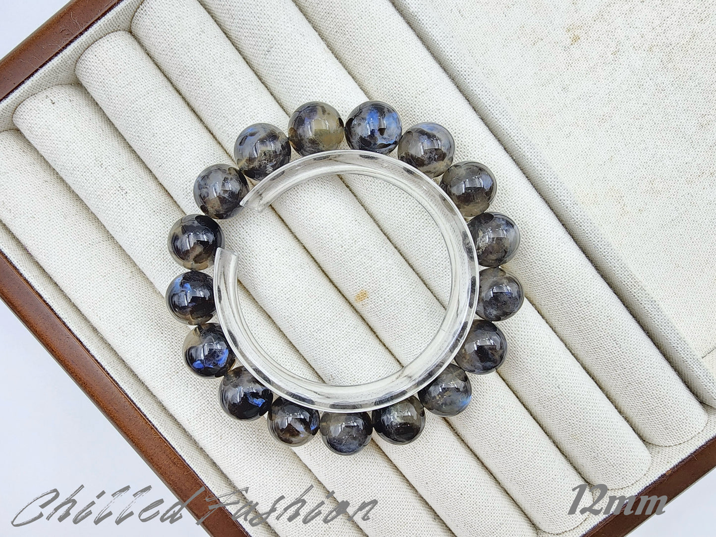 [Bracelet] Blue Flash Moonstone Bracelet