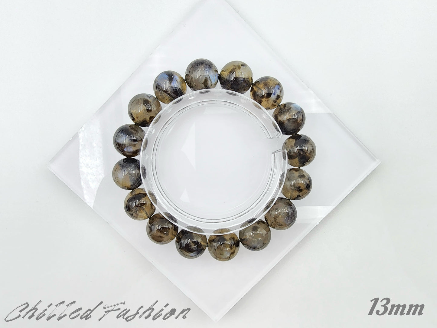 [Bracelet] Blue Flash Moonstone Bracelet
