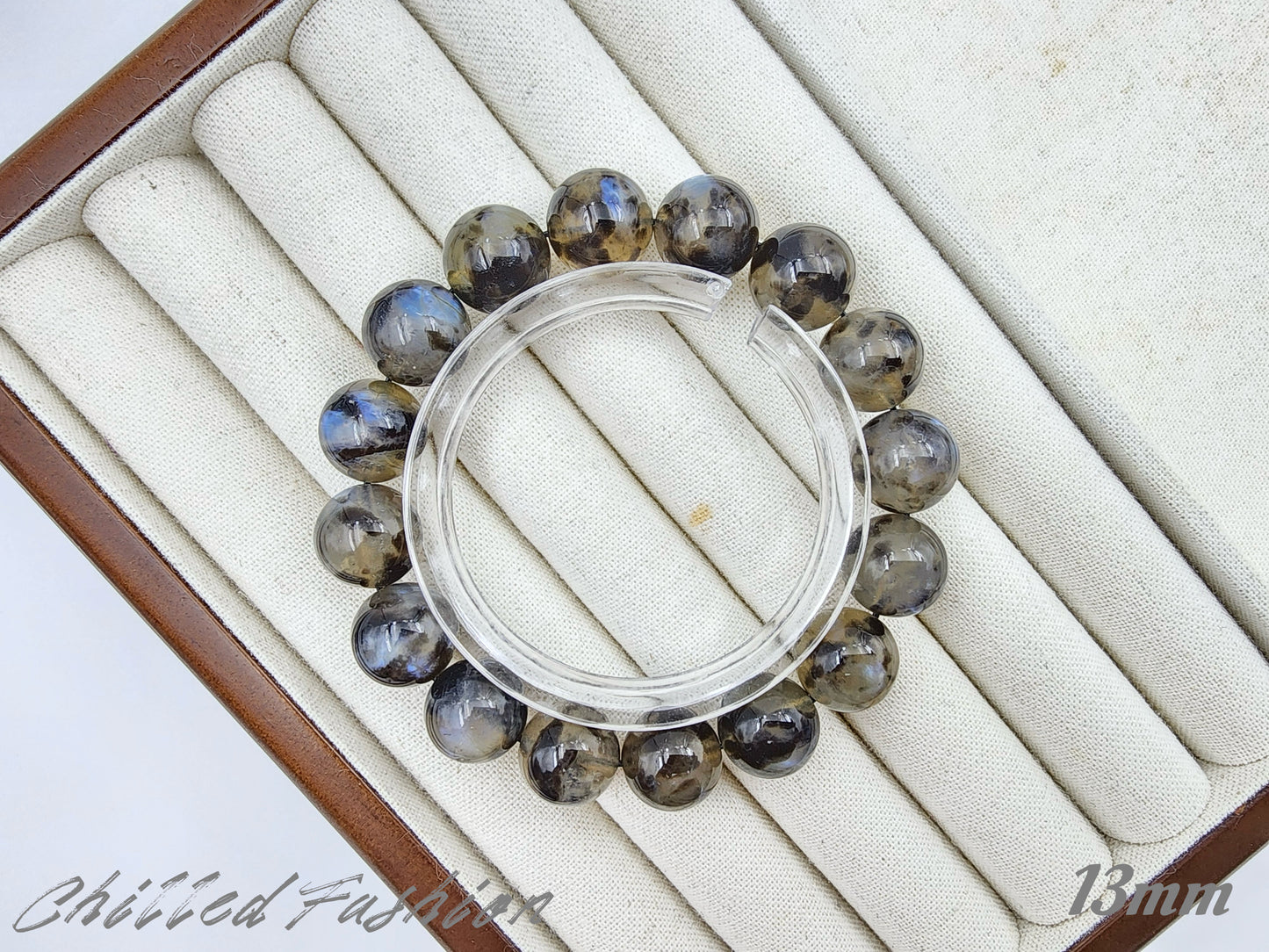 [Bracelet] Blue Flash Moonstone Bracelet