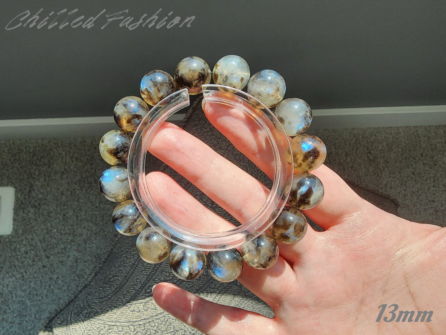 [Bracelet] Blue Flash Moonstone Bracelet